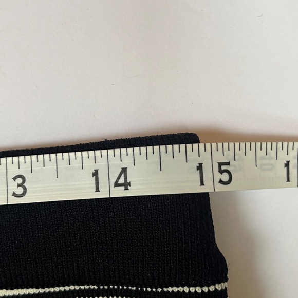 Romeo & Juliet Couture Skirt, Black / White Stripes, M - Picture 7 of 8